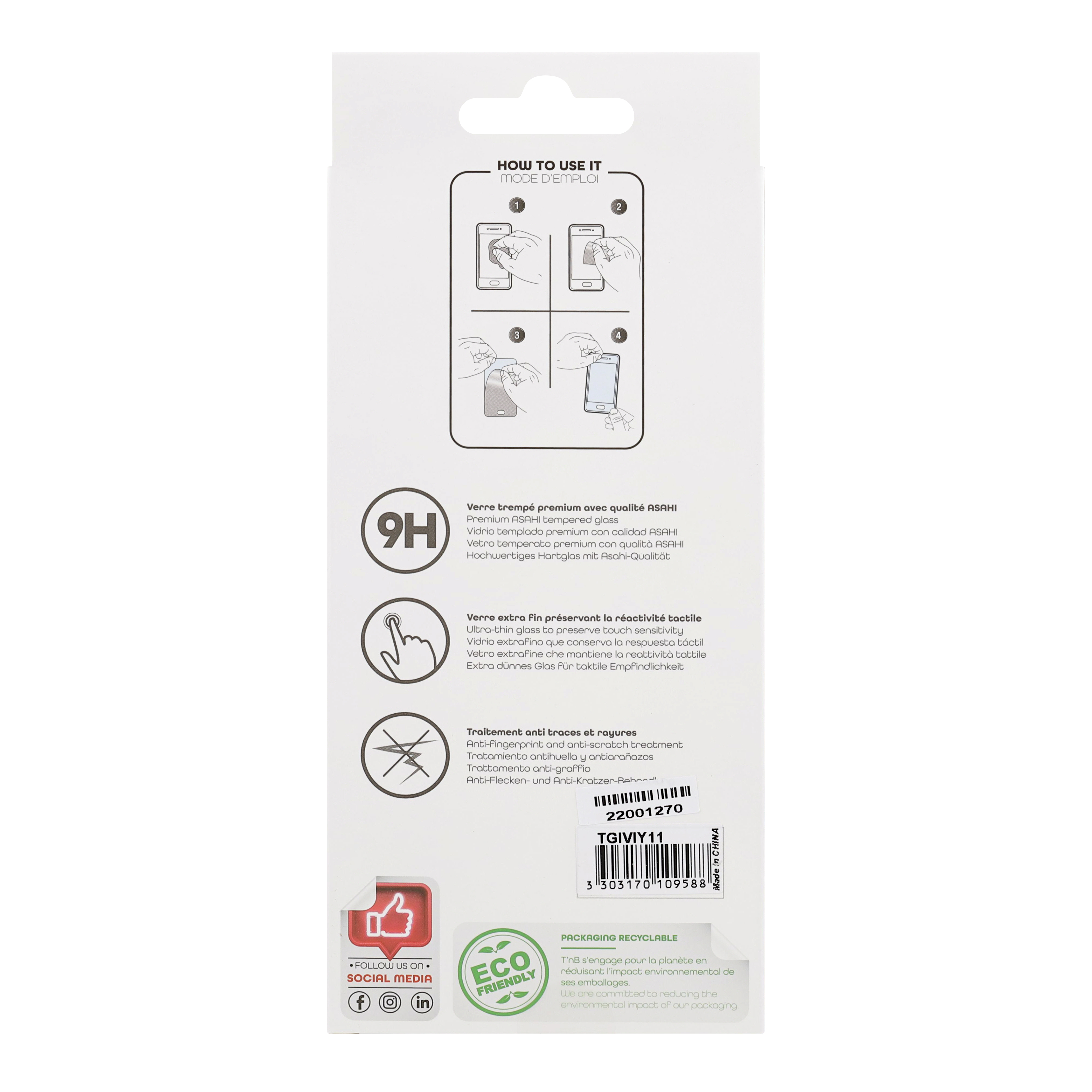 Full Cover Tempered Glass Screen Protector for Vivo Y112