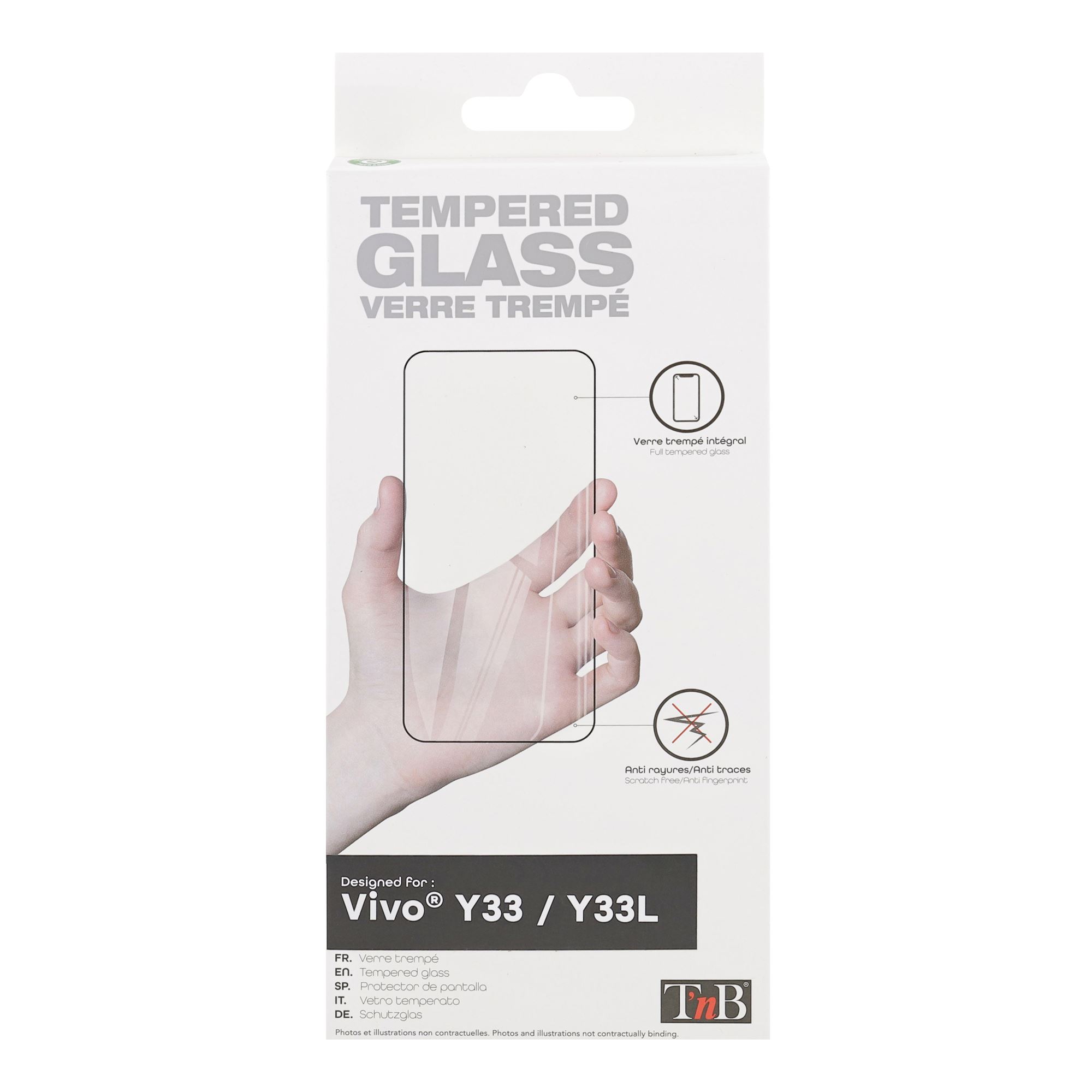 Full Cover Tempered Glass Screen Protector for Vivo Y33L1