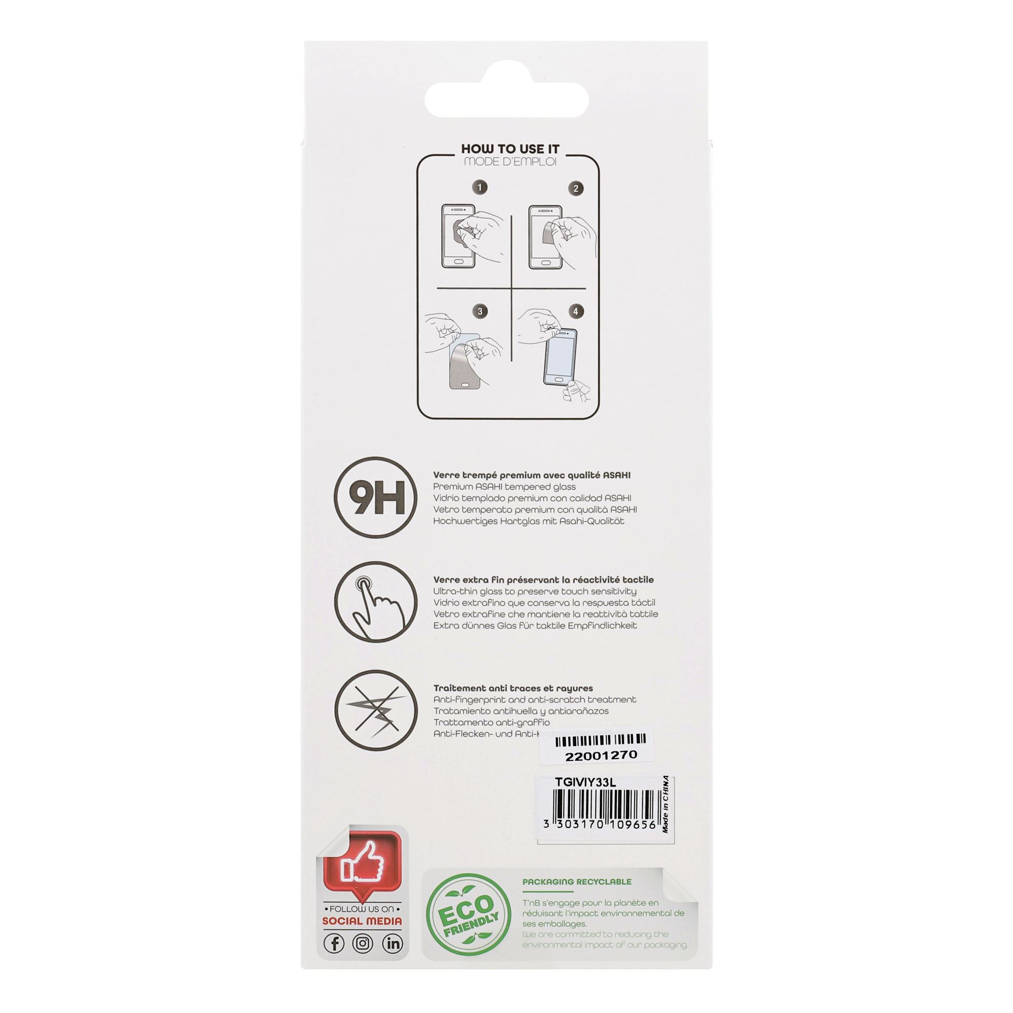 Full Cover Tempered Glass Screen Protector for Vivo Y33L2