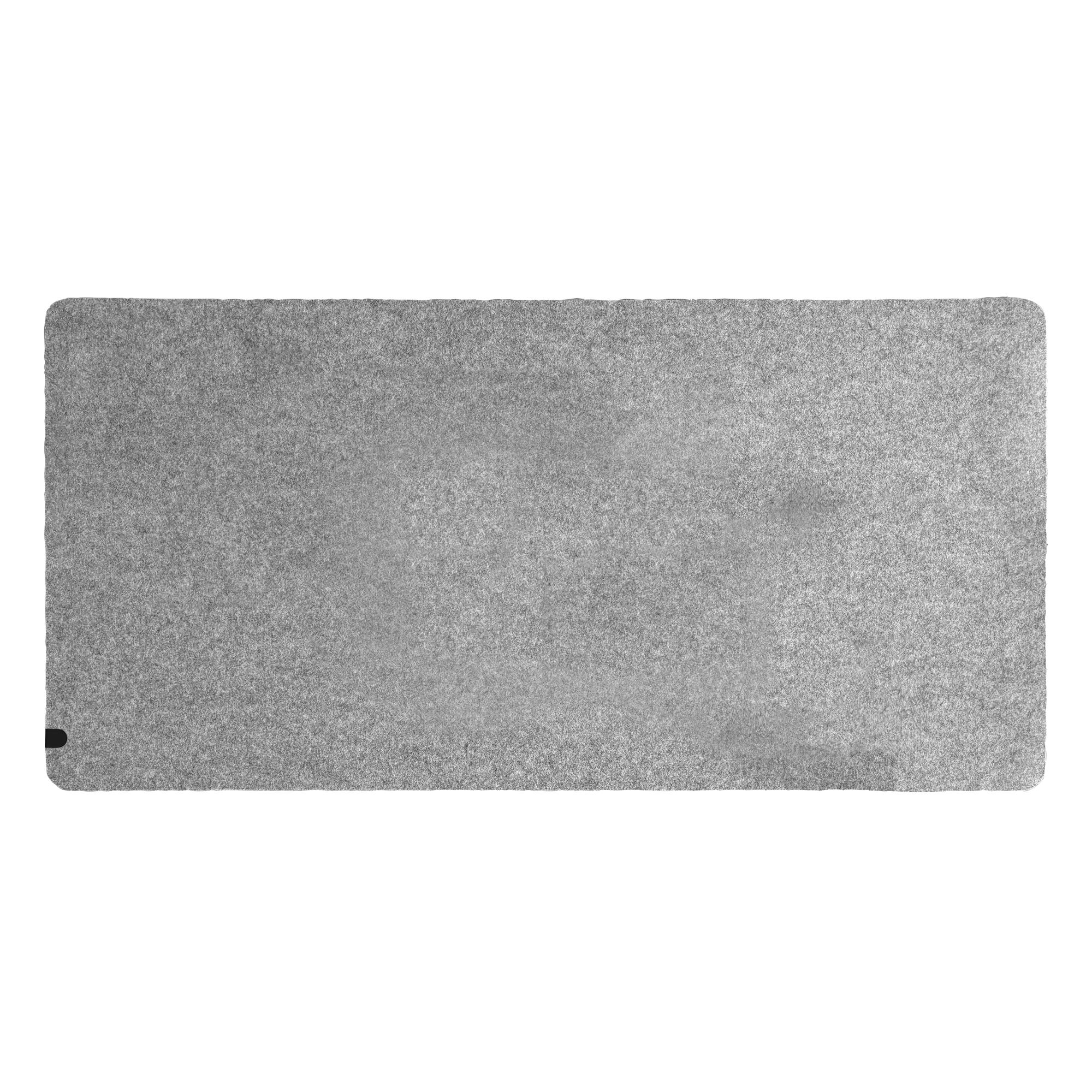 Alfombrilla de escritorio de fieltro premium 80x40cm - gris1