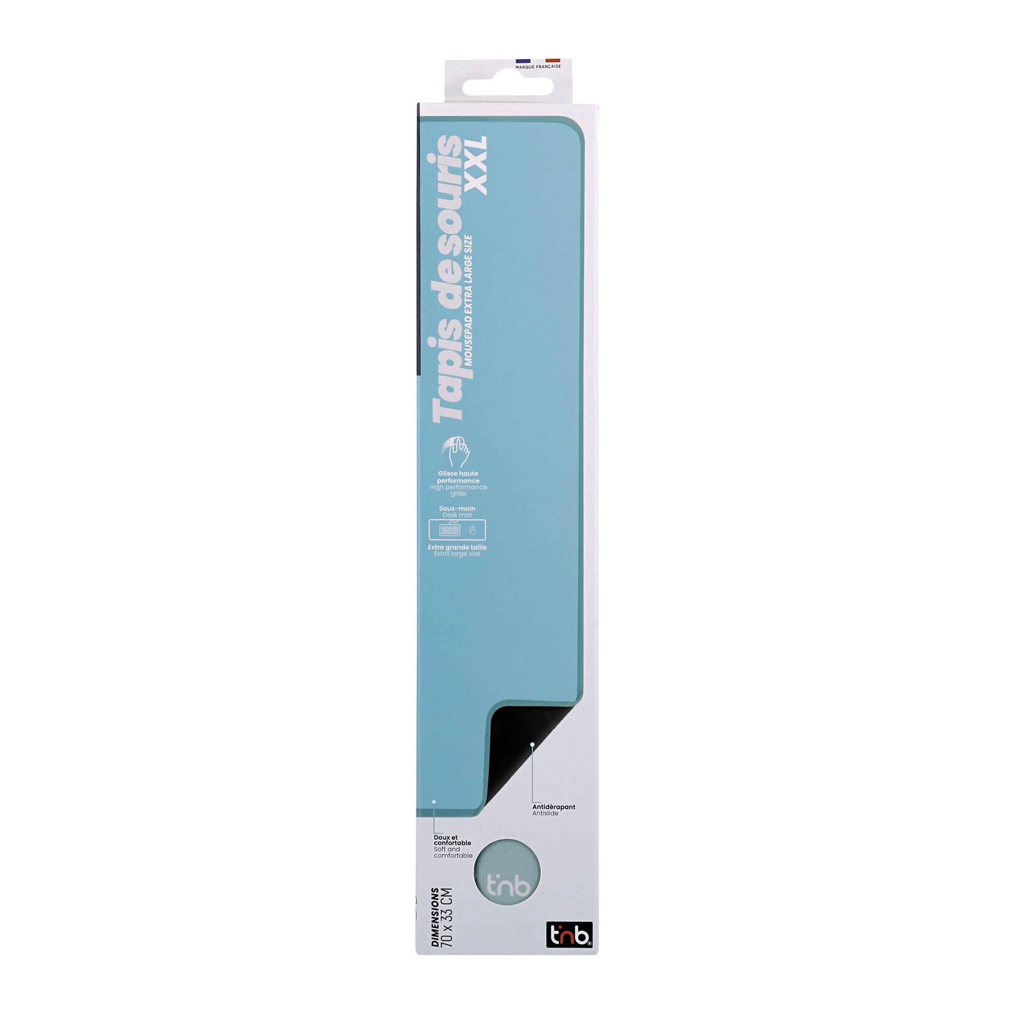 Sous main tapis de souris souple XXL - bleu2