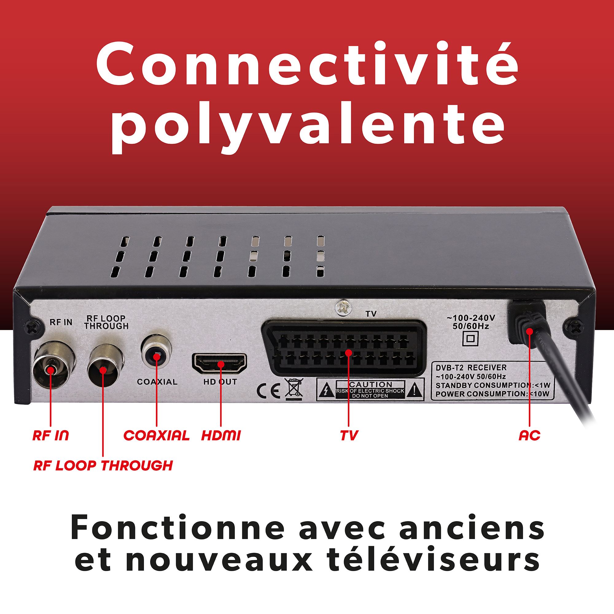 Full HD TNT2 Decoder – Enjoy TV like never before!4