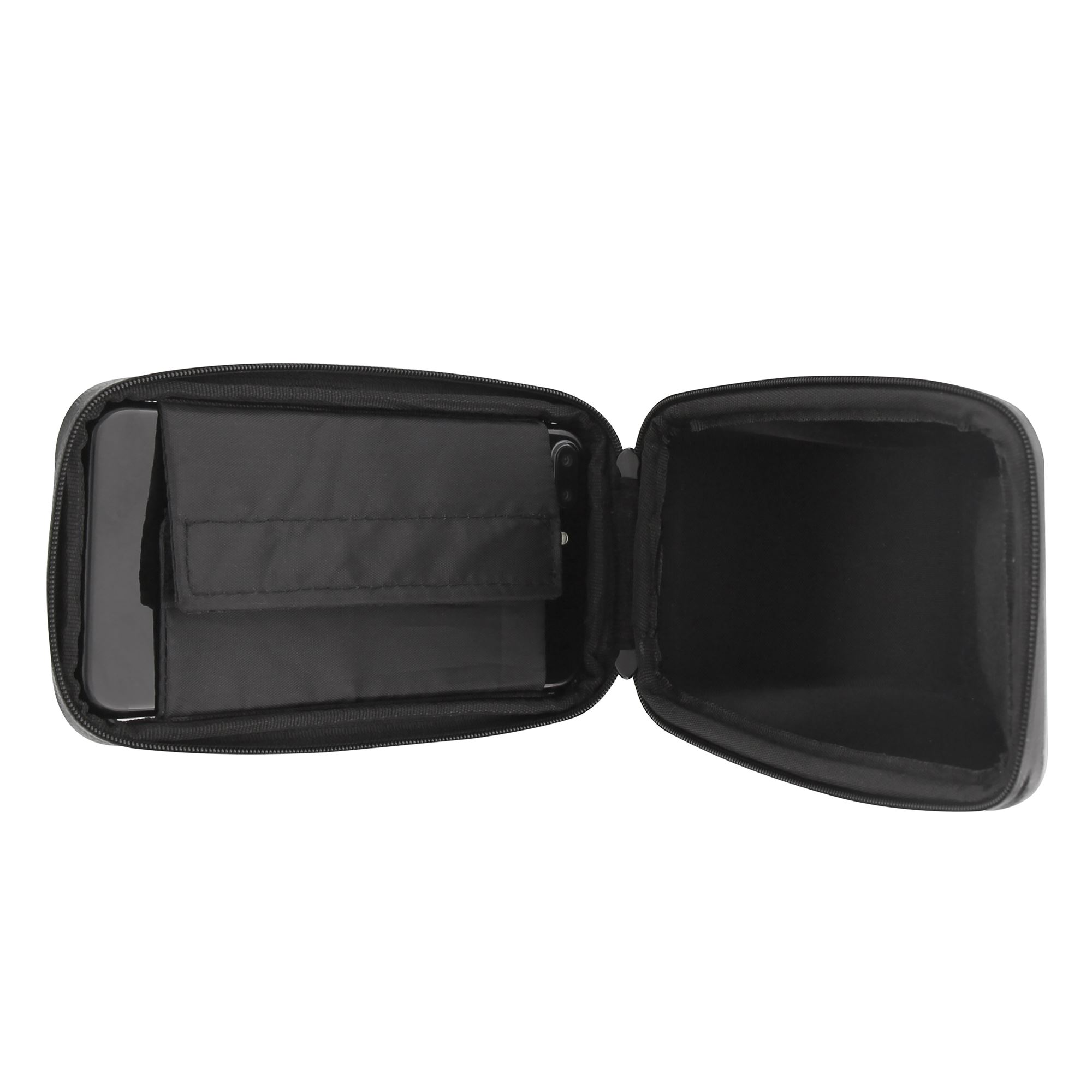 Soporte de manillar cerrado para smartphone y almacenamiento.5
