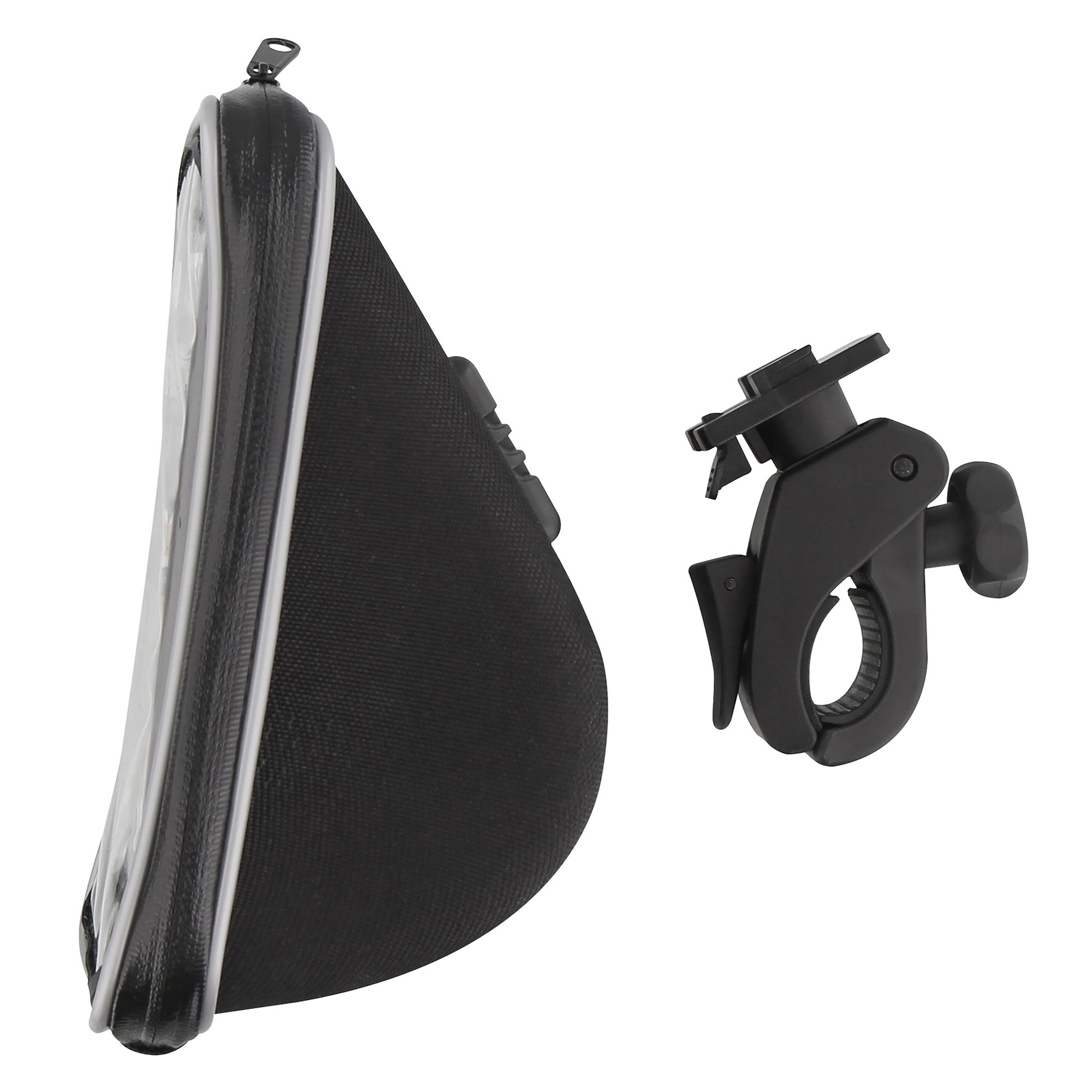 Soporte de manillar cerrado para smartphone y almacenamiento.2
