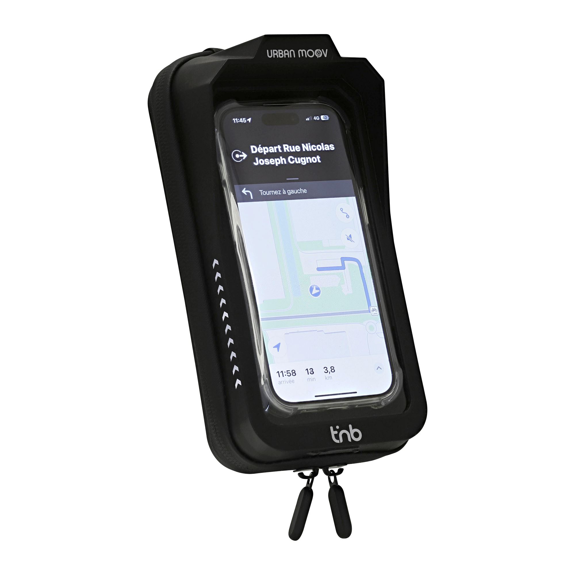 Support smartphone en coque rigide résistant à l'eau avec système QUICK LOCK - universel vélo / trottinette1