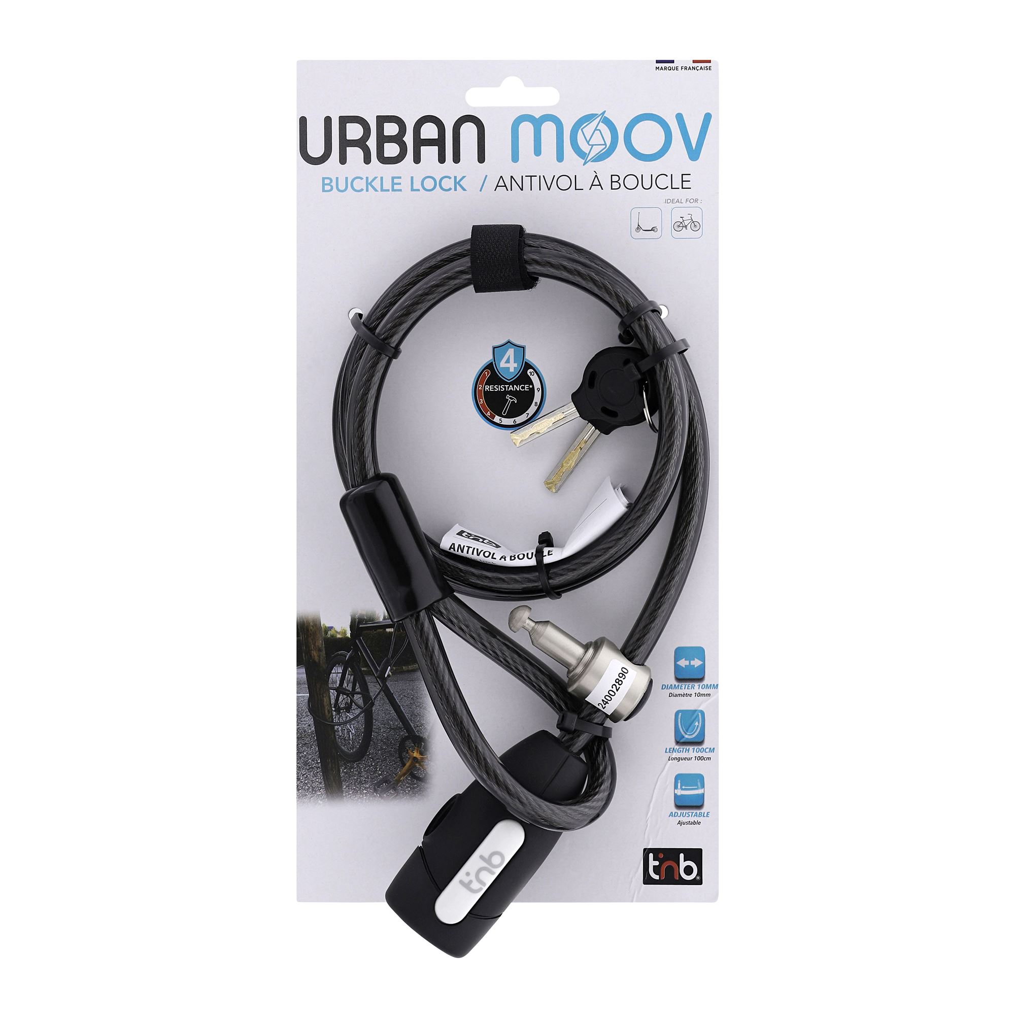 Antivol à boucle pour vélo / trottinette4