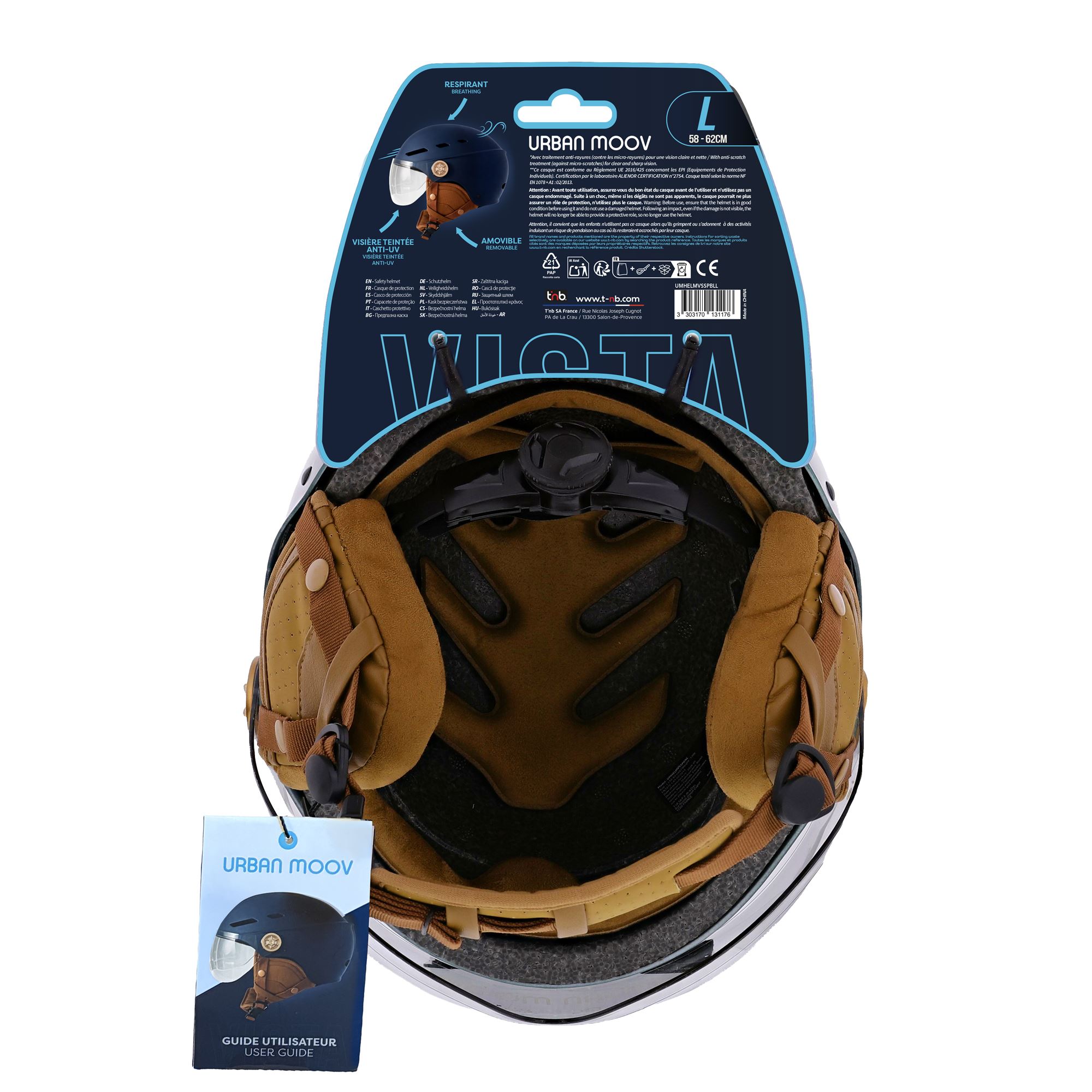 Casco de protección VISTA - AZUL COSMOS - TALLA L5