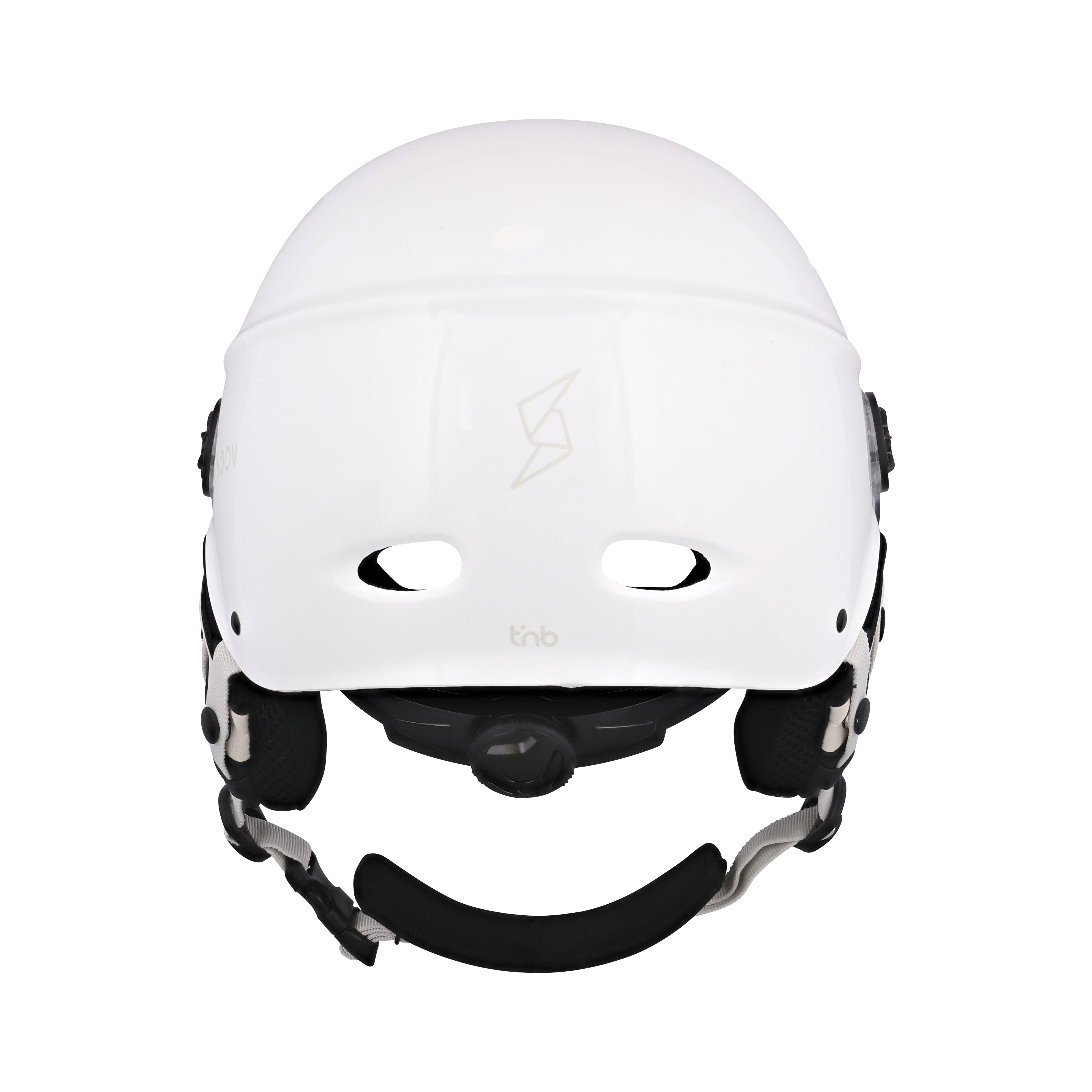 Protective helmet with detachable visor and earmuffs - WHITE SIZE L2