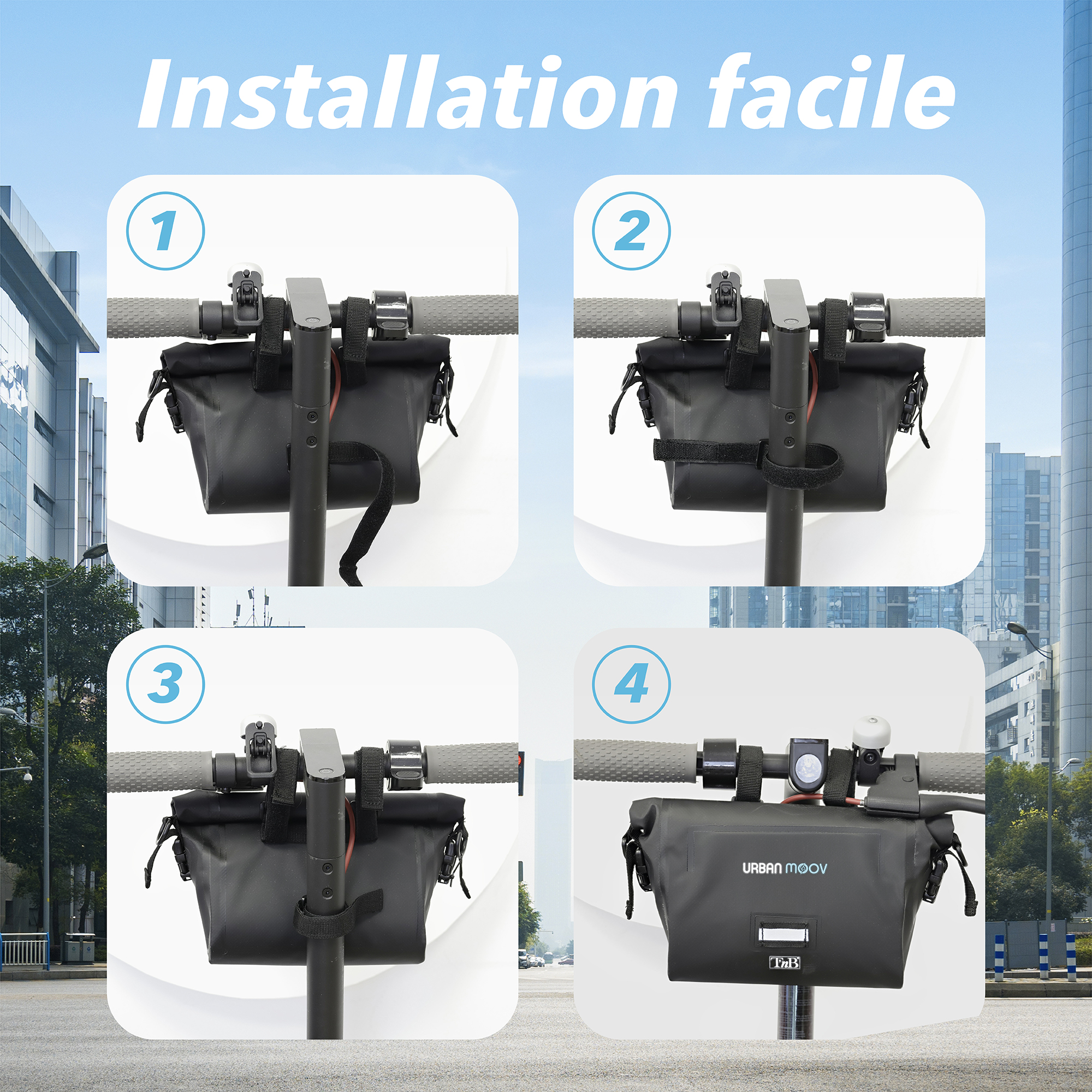 Handlebar bag for bike/scooter3
