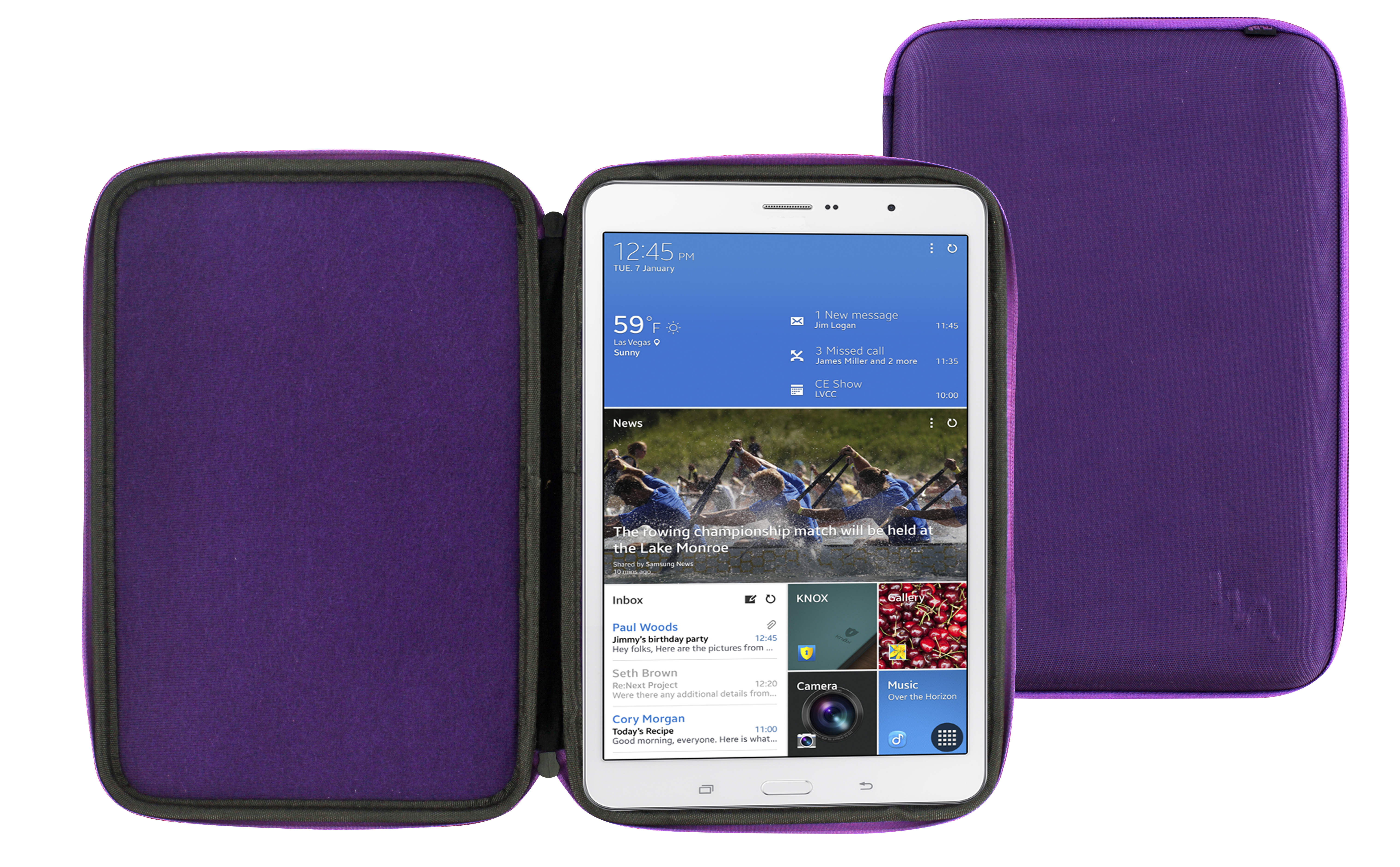 Funda SUBLIM violeta para tablet de 7