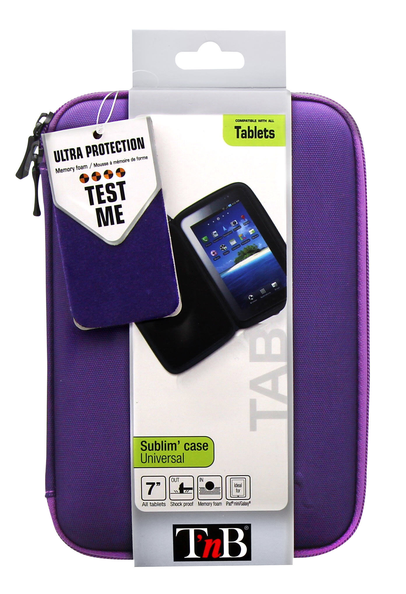 Funda SUBLIM violeta para tablet de 7