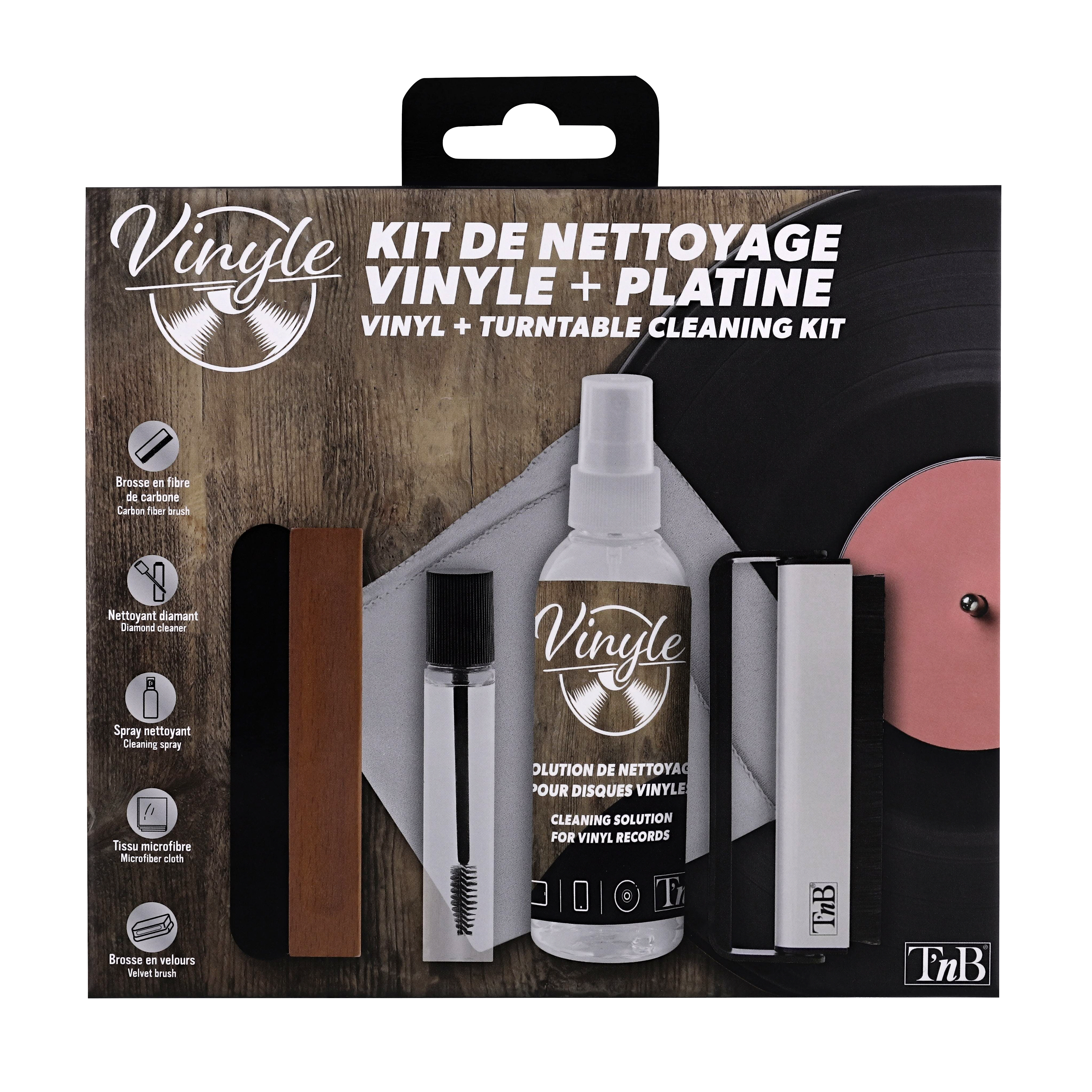 Kit de nettoyage 5 en 1 pour disques et platines vinyles9