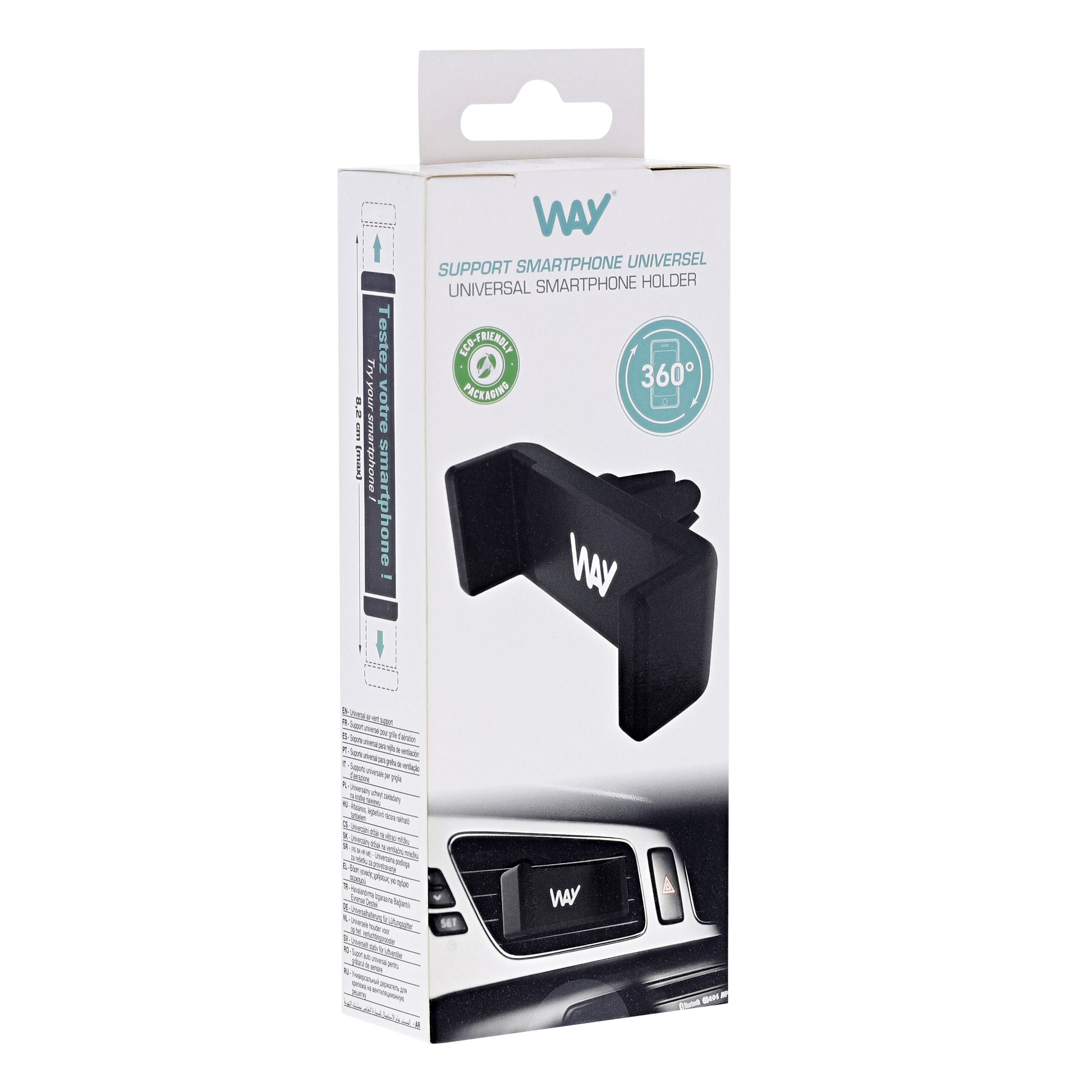 Support mâchoire pour grille d'aération WAY1