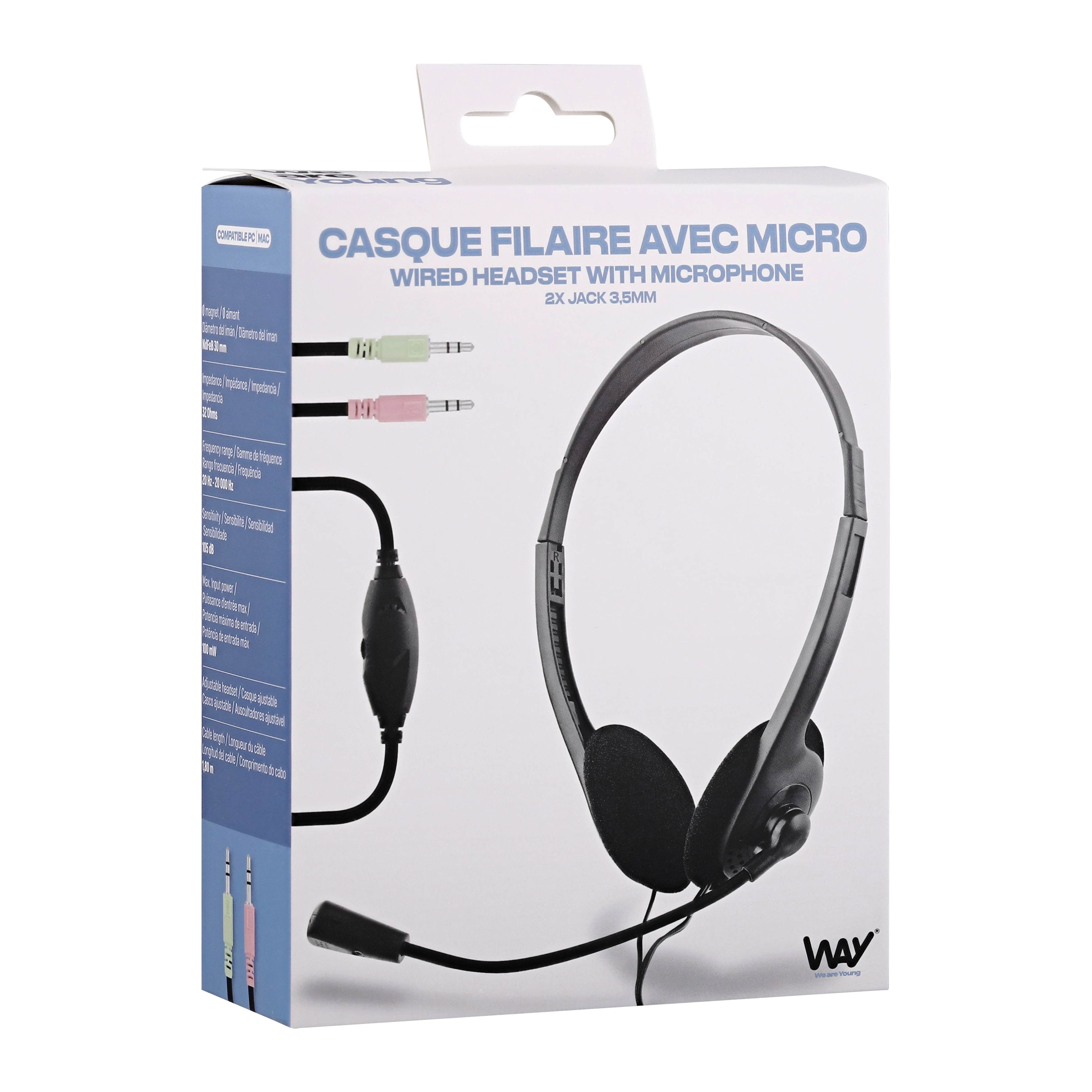 Casque micro filaire léger WAY4