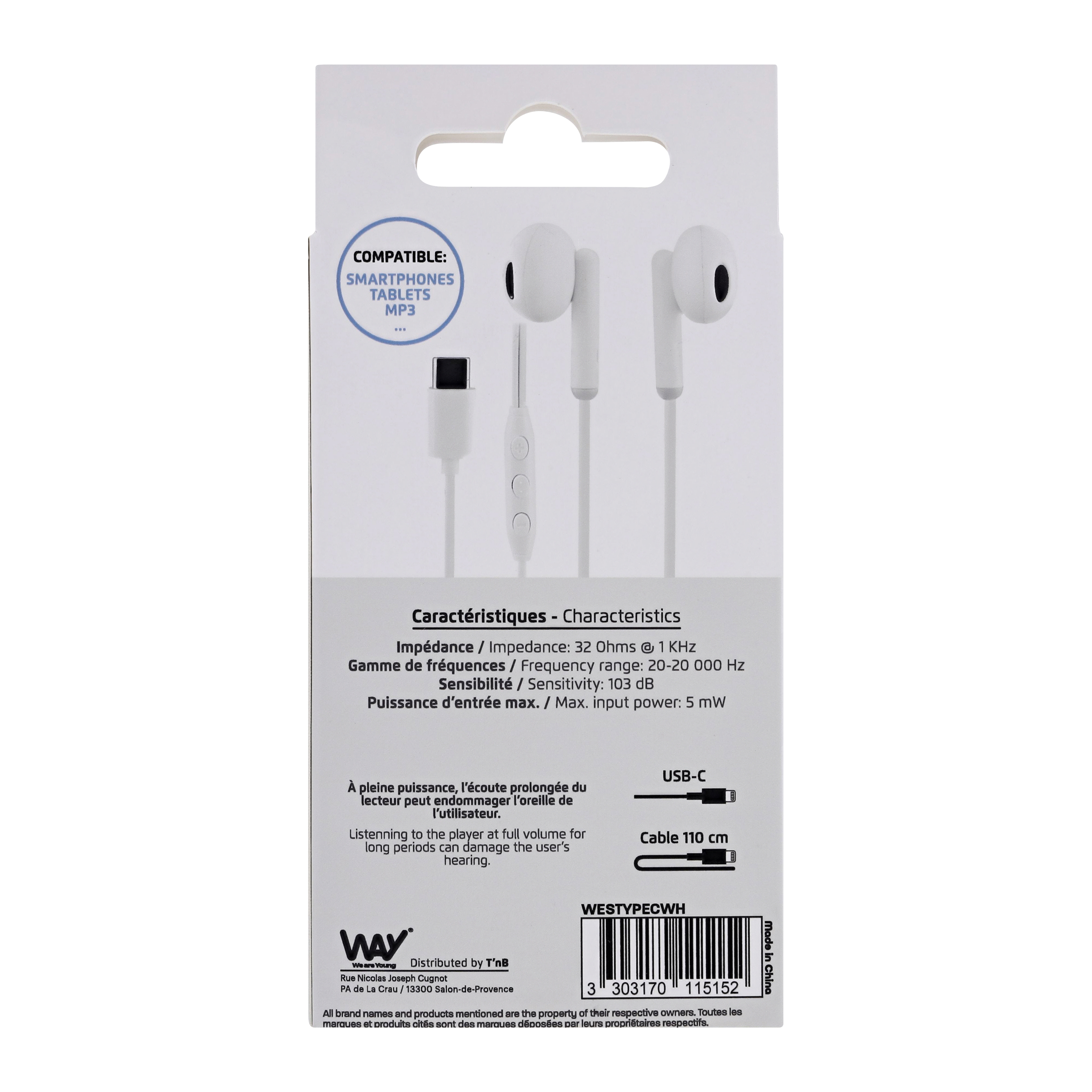 Écouteurs filaires USB-C6