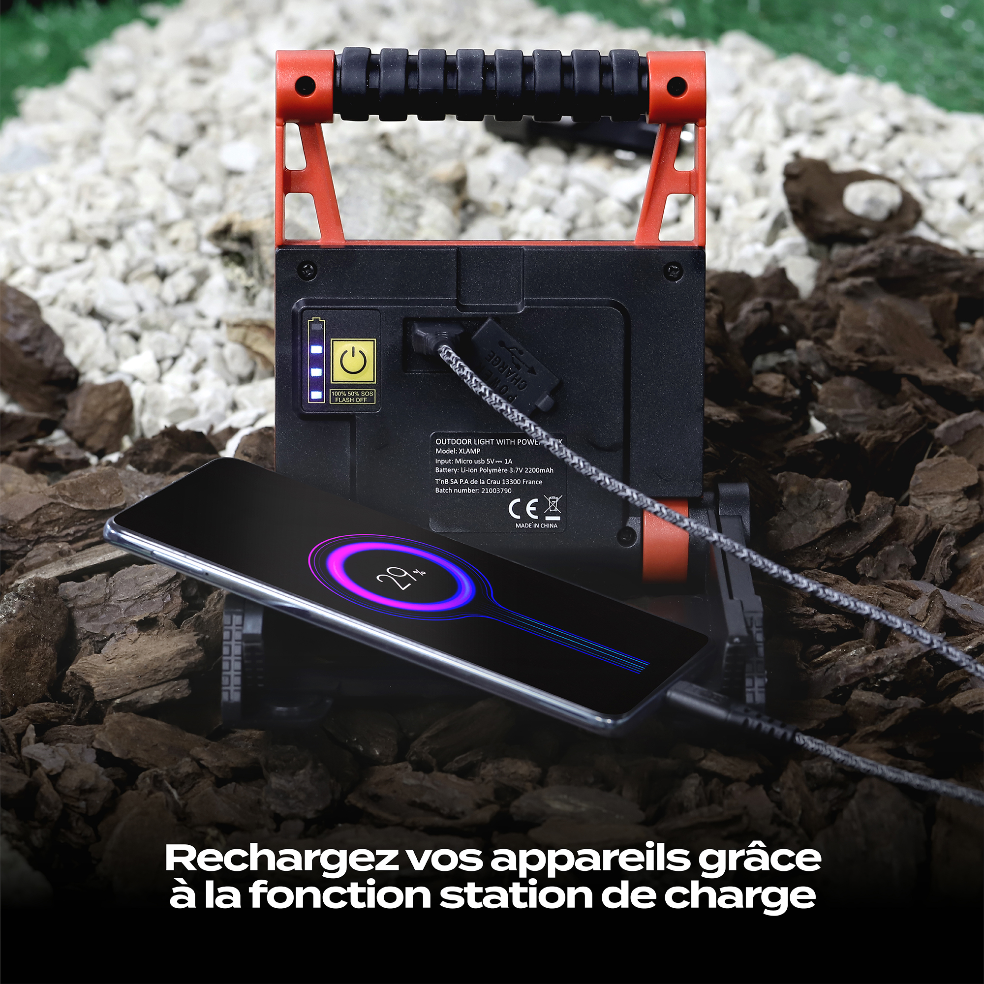 Lámpara de exterior con función de batería externa XTREMWORK5