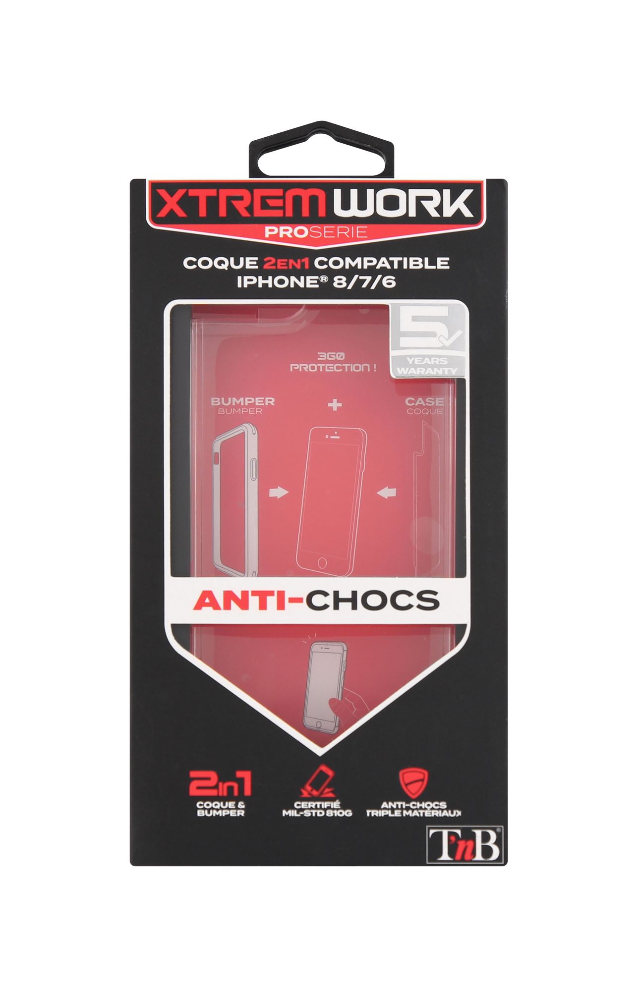 Coque de protection pour iPhone 8/7/6 XTREMWORK4