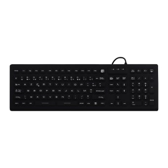 Clavier filaire médical IP68 - AZERTY (FR) noir
