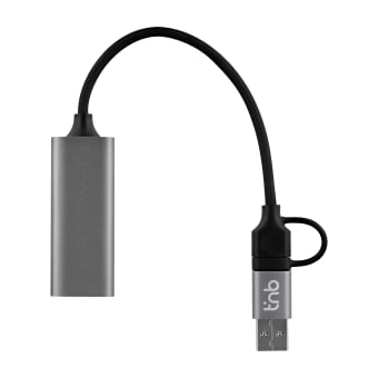 Adaptador USB-C y USB-A a RJ45 - 2,5 GBPS - 2