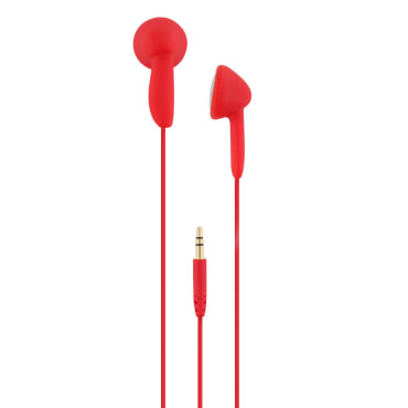 POCKET red wired jack headphones - 2