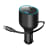 Car charger with 1XUSB and 1XUSB-C retractable cable and a USB-C cable, 50W