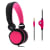 BE COLOR auriculares con cable jack de 3,5 mm rosa