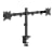Double height-adjustable and articulated screen support