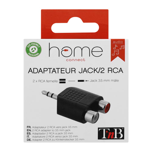 Adaptateur jack 3,5 mm mâle / 2 RCA femelle4