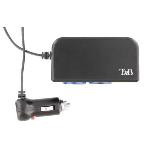 2XUSB-A 24W car charger + 2 car sockets2
