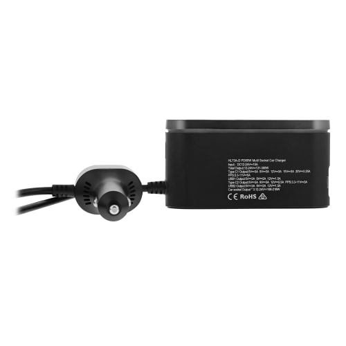 Cargador de mechero 2xUSB-A XW + 1xUSB-C 30W + 1xUSB-C 65W + 3 tomas de mechero7