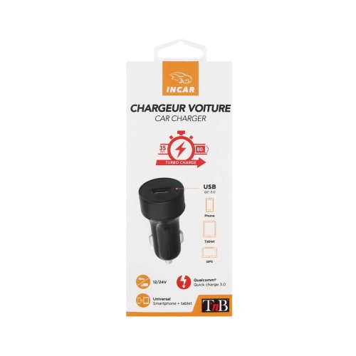 Chargeur allume-cigare 1XUSB-A 18W quick charge4