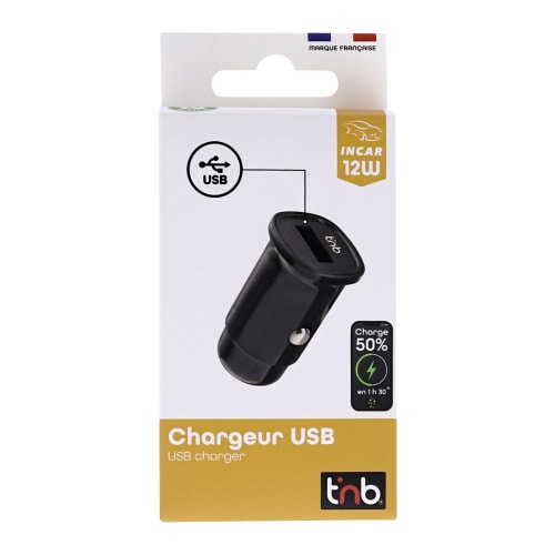 Cargador de mechero compacto 1XUSB-A 5W4