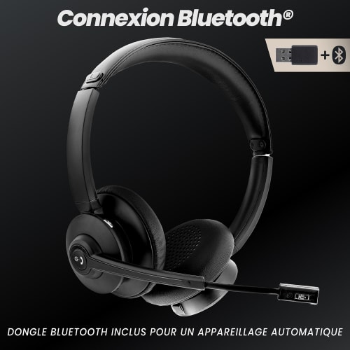 Micrófono auricular Bluetooth® de 2,4 GHz con base de carga ACTIV 1000X5
