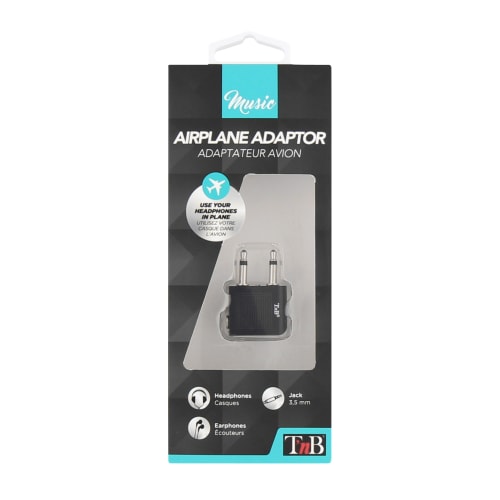 Adaptateur audio pour avion jack 3,5mm mâle / 2 jack 3,5mm femelle2