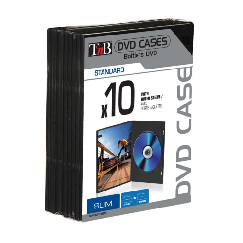 Boîtiers pour DVD x10 SLIM3