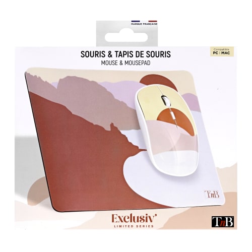 Bundle tapis de souris et souris sans fil COAST EXCLUSIV5