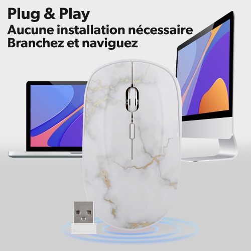 Bundle tapis de souris et souris sans fil GOLD EXCLUSIV5
