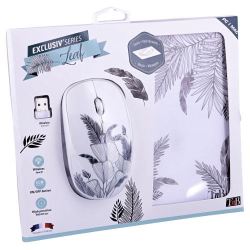 LEAF EXCLUSIV Wireless Mouse and Mouse Pad Bundle4