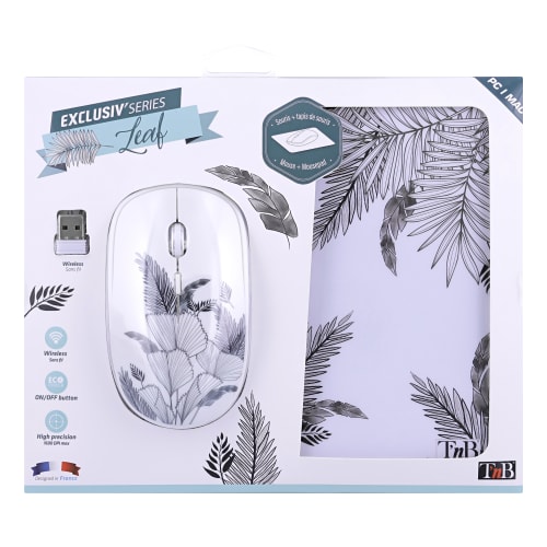 LEAF EXCLUSIV Wireless Mouse and Mouse Pad Bundle5