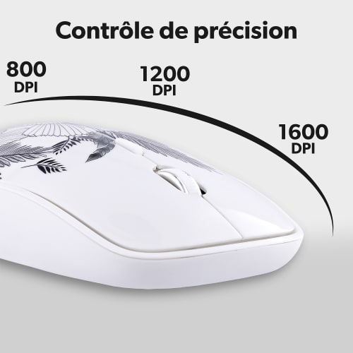 Bundle tapis de souris et souris sans fil LEAF EXCLUSIV6