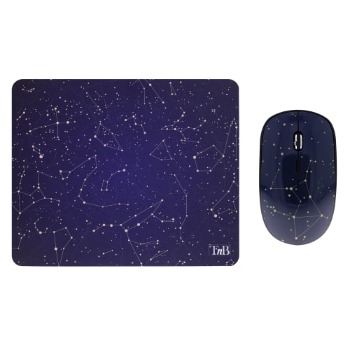 Paquete de alfombrilla para ratón y ratón inalámbrico SPACE EXCLUSIV1