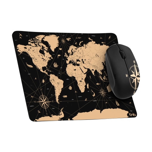 Pack tapis + souris design TRAVEL - COLLECTION EXCLUSIV'1