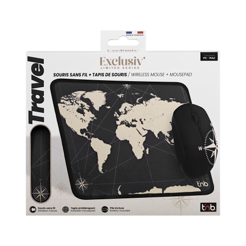 Pack tapis + souris design TRAVEL - COLLECTION EXCLUSIV'4