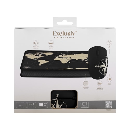 Pack tapis + souris design TRAVEL - COLLECTION EXCLUSIV'5