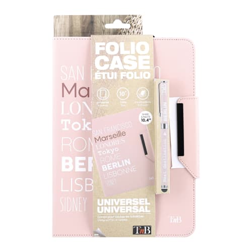 Universal folio case + stylus for 10