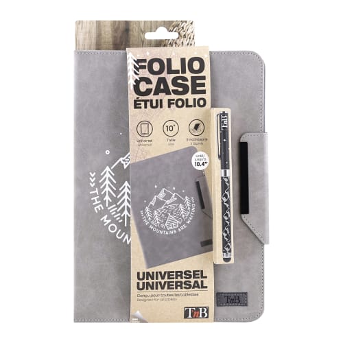 Universal folio case + stylus for 10