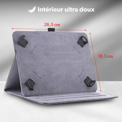 Étui folio universel + stylet pour tablette 10