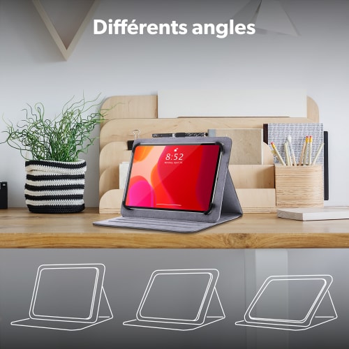 Étui folio universel + stylet pour tablette 10