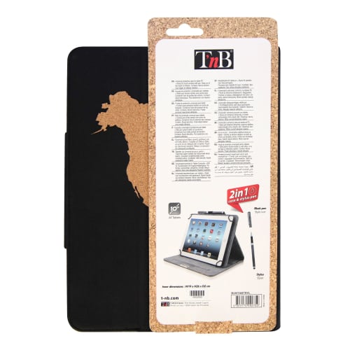 Funda folio universal + stylus para tablet TRAVEL de 10