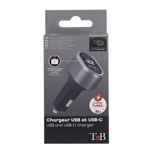 1XUSB and 1XUSB-C QC and PD 83W Car Charger7